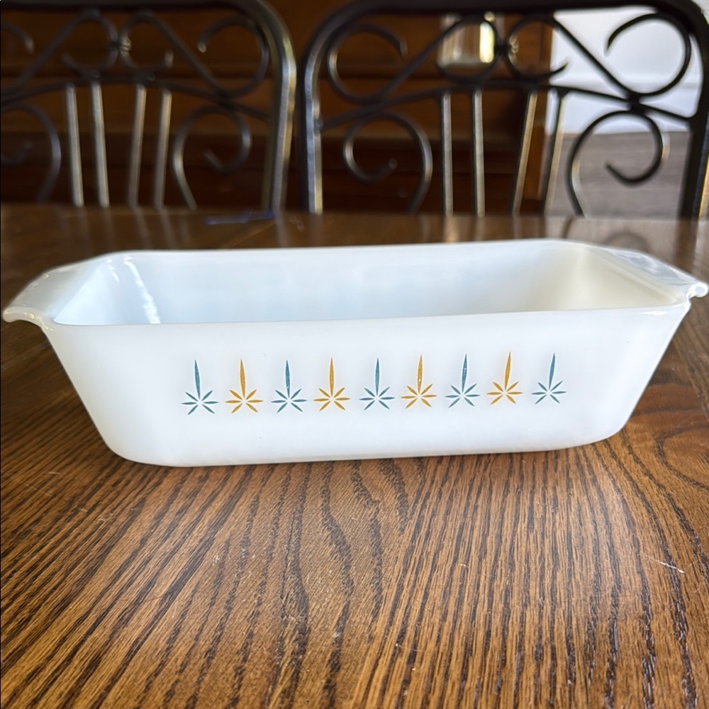 Vintage Fire King Candle Glow 1 Qt Loaf Pan by Anchor Hocking